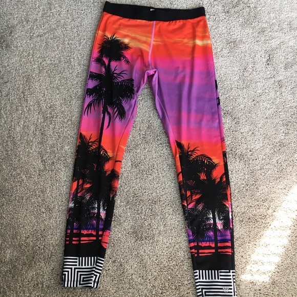 Palm tree workout leggings new arrivals